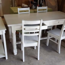 Painted Dining Suite and sideboard